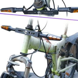 10mm Metal Turn Signal Light Clamp Mount Bracket Holder Indicator Blinker Fixing Threaded Type for Scooters Motorcycles Bicycles