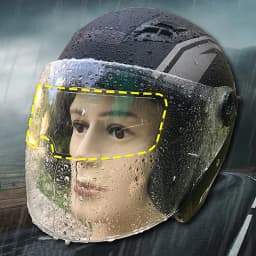 Universal Motorcycle Helmet Rainproof Film Safety Driving Durable Nano Coating Sticker Anti-Fog Film Moto Helmets Accessories
