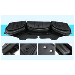 Motorcycle 3-Pocket Windshield Batwing Fairing Pouch Bag For Harley Electra Street Glide Touring 1996-2013