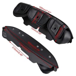 Motorcycle 3-Pocket Windshield Batwing Fairing Pouch Bag For Harley Electra Street Glide Touring 1996-2013