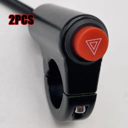 Motorcycle Switch Hazard Light Switch Button Electric Vehicle Double Flash Warning Emergency Lamp Signal Flasher Motorcycle Part