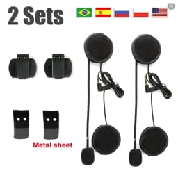 EJEAS V6 PRO Helmet Intercom Clip 3.5mm Microphone Speaker Headset for Vnetphone V4 Motorcycle Bluetooth Interphone