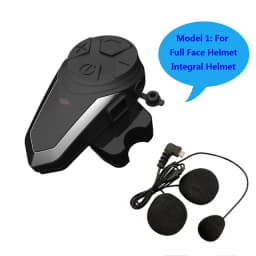 BT-S3NS Motorcycle Helmet Intercom Moto Helmet BT5.0 Headset Waterproof Intercomunicador BT Interphone FM