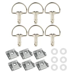 For DUCATI MV Agusta Aprilia Yamaha R1 R6 Honda 17mm Universal Quick Release Fasteners D-RING 1/4 Turn Rivet Fairing Bolts Studs