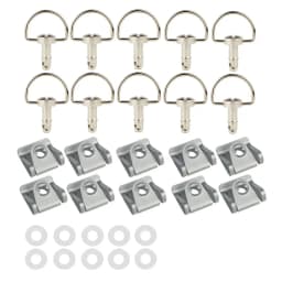 For DUCATI MV Agusta Aprilia Yamaha R1 R6 Honda 17mm Universal Quick Release Fasteners D-RING 1/4 Turn Rivet Fairing Bolts Studs