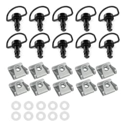 For DUCATI MV Agusta Aprilia Yamaha R1 R6 Honda 17mm Universal Quick Release Fasteners D-RING 1/4 Turn Rivet Fairing Bolts Studs