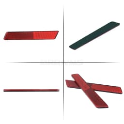 Motorcycle Reflector Hard Saddlebag Latch Covers ABS Plastic For Harley Touring Road King Road Glide Street Glide 2014-up