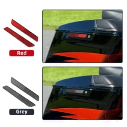 Motorcycle Reflector Hard Saddlebag Latch Covers ABS Plastic For Harley Touring Road King Road Glide Street Glide 2014-up