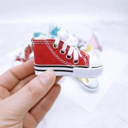 1pc Funny Motorcycle Bicycle Shoe Shape Foot Support Side Tripod Cover Motor Electric Vehicle Bike Kickstand Mini Canvas Shoes