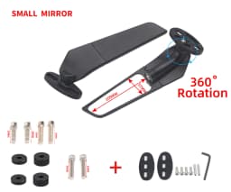 For Honda CBR650R F CBR1000RR CBR600RR CBR 250R 300R 400RR 500R Motorcycle Mirror Modified Wind Wing  Rotating Rearview Mirror