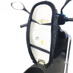Universal Motorcycle Rain Seat Cover Flexible Waterproof Saddle Cover Black 210D Dust UV Sun Sown Protect Motorcycle Accessorie