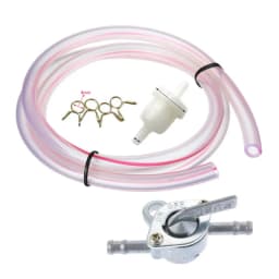 6MM ATV Mini Motocross Dirt Pit Bike Fuel Tank Switch Petcock Valve Gas Petrol Filter Hose Tube Pipe Inline Clamp Clips 70-160cc