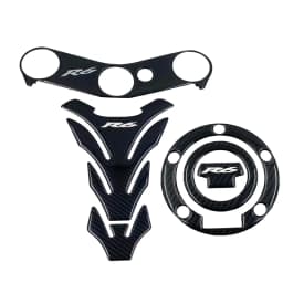 R6 Sticker 3D Carbon Look Motorcycle Tank Pad Protector Stickers Case for Yamaha YZF600 YZF-R6 R6S Tankpad Decals