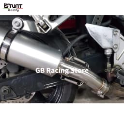 Motorcycle Exhaust Modified 51mm Muffler Moto Escape Moto Connecting Middle Link Pipe Slip On For SUZUKI SV650 SV 650 2003-2015