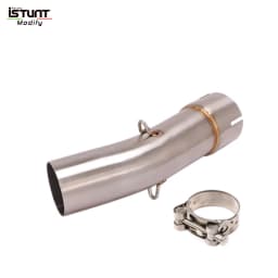 Motorcycle Exhaust Modified 51mm Muffler Moto Escape Moto Connecting Middle Link Pipe Slip On For SUZUKI SV650 SV 650 2003-2015