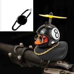 Bicycle Small Yellow Duck Propeller Helmet Standing Duck Broken Wind Ducky Decoration Bike Motorcycle Cycling Bicycle Ornaments