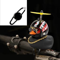 Bicycle Small Yellow Duck Propeller Helmet Standing Duck Broken Wind Ducky Decoration Bike Motorcycle Cycling Bicycle Ornaments