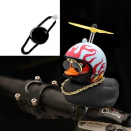 Bicycle Small Yellow Duck Propeller Helmet Standing Duck Broken Wind Ducky Decoration Bike Motorcycle Cycling Bicycle Ornaments