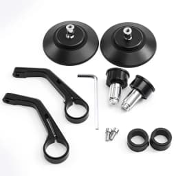 For Royal Enfield Bullet/Meteor/Classic 350 500 Interceptor 650 CNC Motorcycle Bar End Mirrors Retro Handlebar Tip Rearview