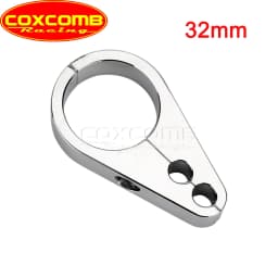 25mm/32mm CNC Aluminum 1 1/4" Brake Cable Clamp Dual Throttle Cable Holder Frame Bar for Harley Honda Yamaha Suzuki Cafe Racer