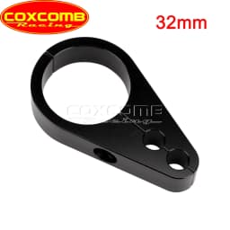 25mm/32mm CNC Aluminum 1 1/4" Brake Cable Clamp Dual Throttle Cable Holder Frame Bar for Harley Honda Yamaha Suzuki Cafe Racer