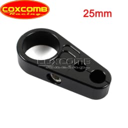 25mm/32mm CNC Aluminum 1 1/4" Brake Cable Clamp Dual Throttle Cable Holder Frame Bar for Harley Honda Yamaha Suzuki Cafe Racer