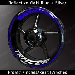 AnoleStix Reflective Motorcycle Wheel Sticker Hub Decal Rim Stripe Tape For YAMAHA TRACER7 TRACER9 TRACER7GT TRACER9GT