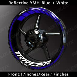 AnoleStix Reflective Motorcycle Wheel Sticker Hub Decal Rim Stripe Tape For YAMAHA TRACER7 TRACER9 TRACER7GT TRACER9GT