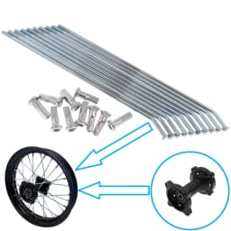 10Pcs/Set 10" 12" 14" 16" 17" 19" Front Or Rear Rim Hub Wheel Spoke for XR CRF BBR Dirt Pit Bike