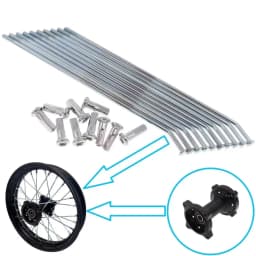 10Pcs/Set 10" 12" 14" 16" 17" 19" Front Or Rear Rim Hub Wheel Spoke for XR CRF BBR Dirt Pit Bike