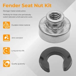 Motorcycle Rear Fender Seat Nut Kit for Harley Sportster Street Bob Softail 1996-2017 Mount Nut Bolt Quick Release Aluminum