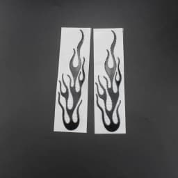 Universal Motorcycle 3D Flame Fire Reflective Sticker Vinyl Decal Touring Atv Scooter Off-road