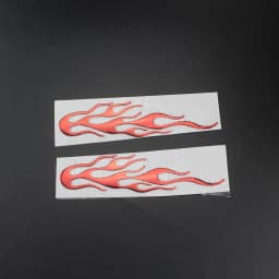 Universal Motorcycle 3D Flame Fire Reflective Sticker Vinyl Decal Touring Atv Scooter Off-road