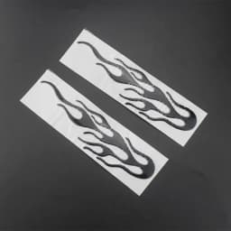 Universal Motorcycle 3D Flame Fire Reflective Sticker Vinyl Decal Touring Atv Scooter Off-road