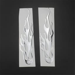 Universal Motorcycle 3D Flame Fire Reflective Sticker Vinyl Decal Touring Atv Scooter Off-road