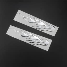 Universal Motorcycle 3D Flame Fire Reflective Sticker Vinyl Decal Touring Atv Scooter Off-road