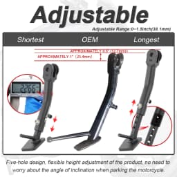 For Honda NC750X 2021 2022 2023 2024 2025 2026 Motorcycle Adjustable Kickstand Steel Side Stand Holder Parking Rack Support Foot