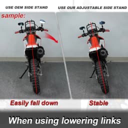 For Honda NC750X 2021 2022 2023 2024 2025 2026 Motorcycle Adjustable Kickstand Steel Side Stand Holder Parking Rack Support Foot
