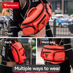 Motowolf Waterproof Motorcycle Waist Bag Multifunctional Outdoor Motocross Cycling Pack Anti-Splash Premium Oxford Cloth