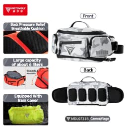 Motowolf Waterproof Motorcycle Waist Bag Multifunctional Outdoor Motocross Cycling Pack Anti-Splash Premium Oxford Cloth