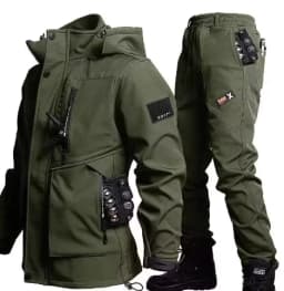 2025 Men'S Motorcycle Jacket With Autumn And Winter Velvet Training Set Anti-Wear Waterproof Cold Resistant Jacket Holiday Gifts
