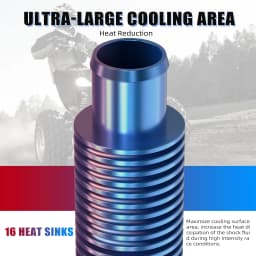 NICECNC For Yamaha Raptor 700 Oil Cooler 17 Fins For Yamaha Banshee 350 For Honda For Kawasaki For Suzuki LTZ400 Universal ATV