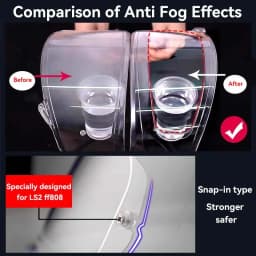 Anti fog film for LS2 ff808 Ff808 FF808 Motorcycle Helmet Lens Visors lens Anti fog sticker Helmet Accessories