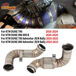 Slip On For KTM DUKE 790 890 Adventure R Rally KTM790 KTM890 2018 - 2024 Motorcycle Exhaust Escape Moto System Middle Link Pipe