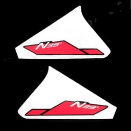 For CFMOTO 450MT MT450 450 MT Motorcycle Sticker Radiator Cover Stickers Headlight Panel Guard Plate Decal ABS Decorative Paster