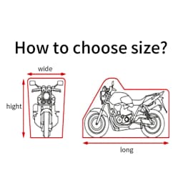 Universal Motorcycle Cover 420D Heavy Duty Oxford Waterproof Outdoor Dustproof Rainproof Sun Protection UV Resistant All Weather