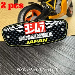 For Yoshimura Dirt Bike Exhaust 3D Sticker Motorcycle Accessories DB Killer Muffler Escape R1 R6 GP Alpha AT2 R77 R11 51MM 150CC