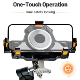 Universal Motorcycle Phone Holder Alloy Anti-Shake 360° Adjustable Motos Bike Navigation Bracket Metal Motorcycles Accessory