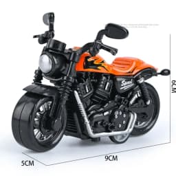 New Alloy Pullback Car 1:43 Retro Style Three Wheeled Vehicle Model Cartoon Design Door Can Open Sports Car Model