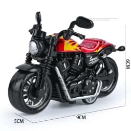 New Alloy Pullback Car 1:43 Retro Style Three Wheeled Vehicle Model Cartoon Design Door Can Open Sports Car Model